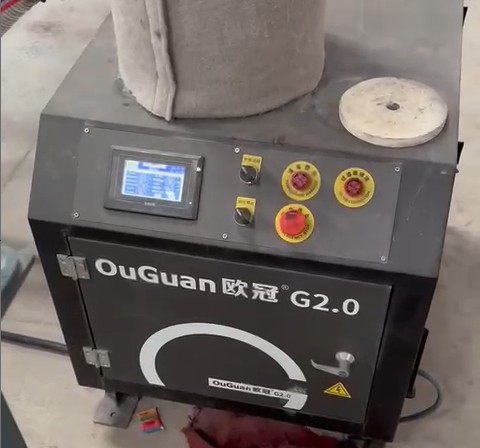 意大利客戶(hù)發(fā)來(lái)高速風(fēng)機(jī)案例視頻：瓷磚印刷前除塵除水